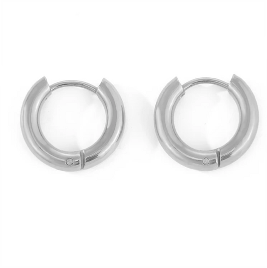 Surgical Steel Small Fashion Round Hoop Earrings