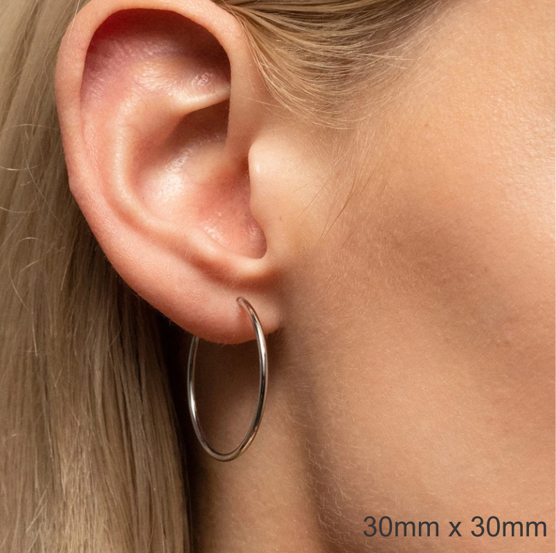 Surgical Steel Trendy Hoop Earrings