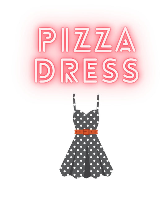 Pizza Dress Design Ladies Classic T-Shirt