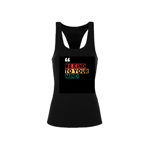 Ladies Racerback Vest-Black