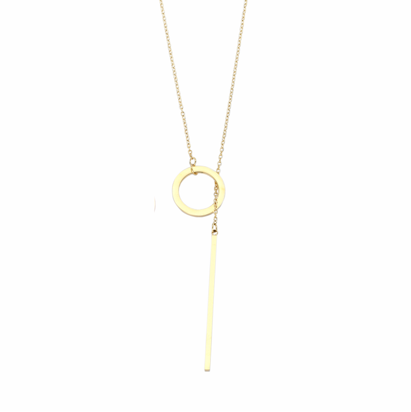 Open Ring and Bar Necklace